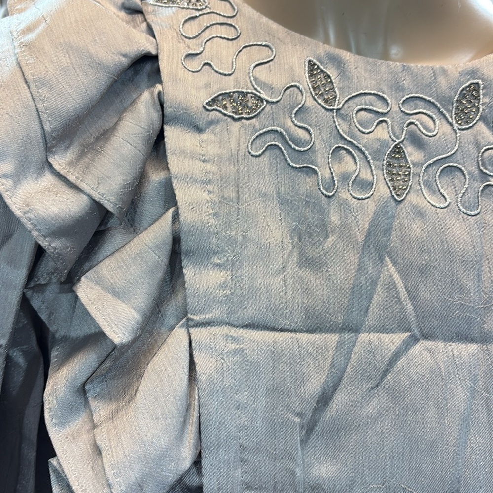 NWT Elegant Silver/Gray Women's Dress - Picture 7 of 8
